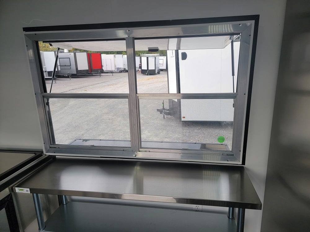 8.5′ X 17′ Custom Concession Trailer Black Food Event Catering — photo 11