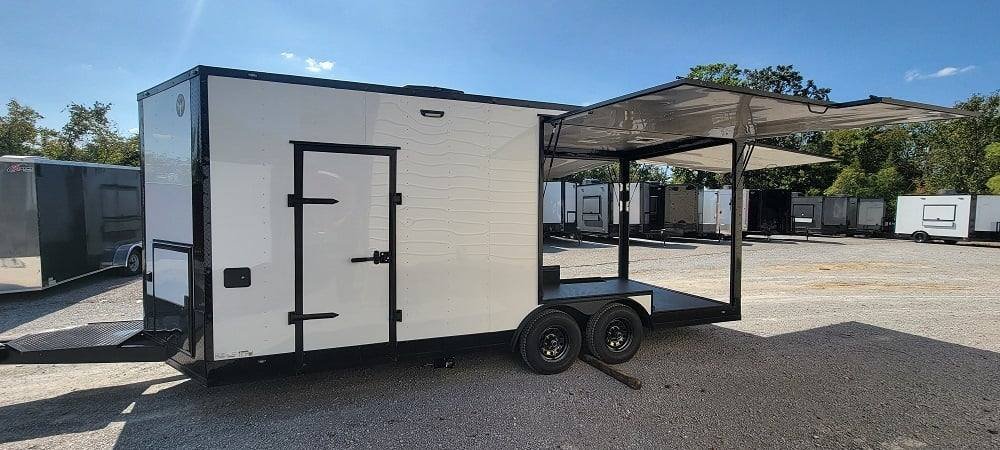 8.5′ X 20′ White Concession Trailer Food Event Catering — photo 11
