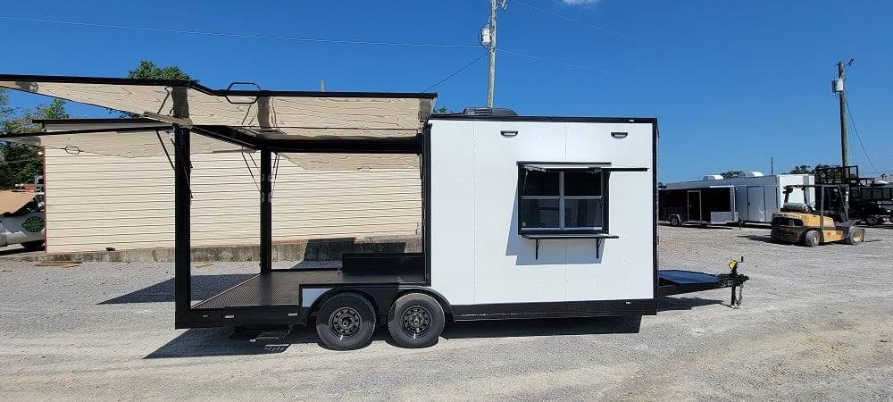 8.5′ X 20′ White Concession Trailer Food Event Catering — photo 13
