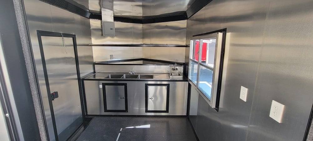 8.5′ X 20′ White Concession Trailer Food Event Catering — photo 14