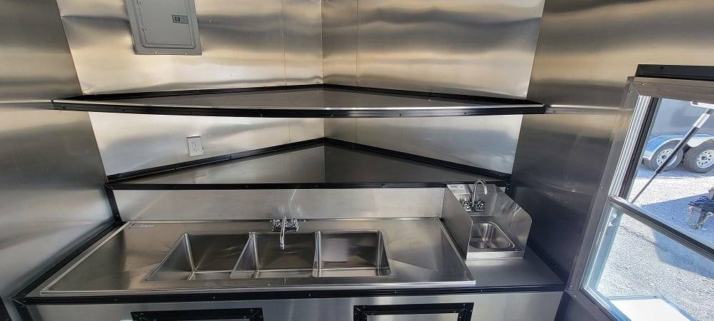 8.5′ X 20′ White Concession Trailer Food Event Catering — photo 15