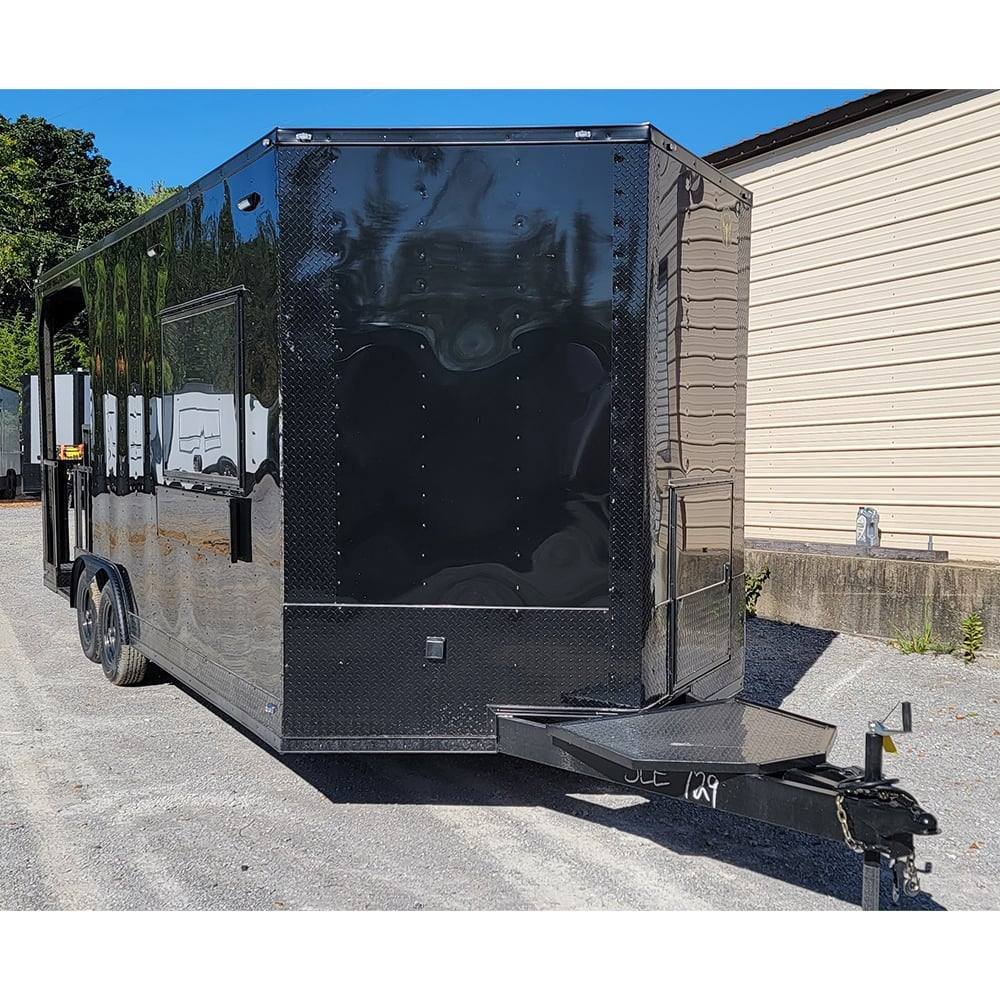 8.5′ X 22′ Black Concession Trailer Food Event Catering BBQ — photo 3