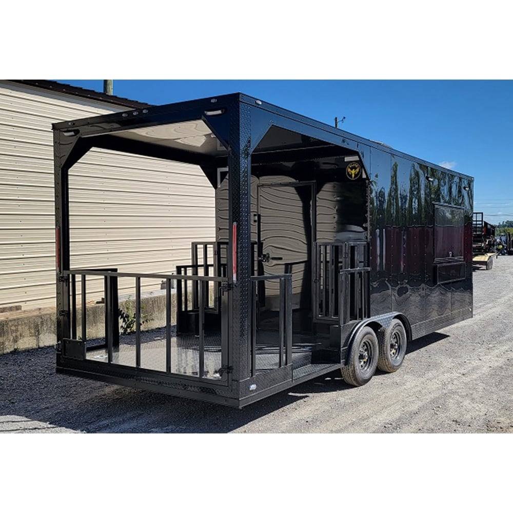 8.5′ X 22′ Black Concession Trailer Food Event Catering BBQ — photo 5