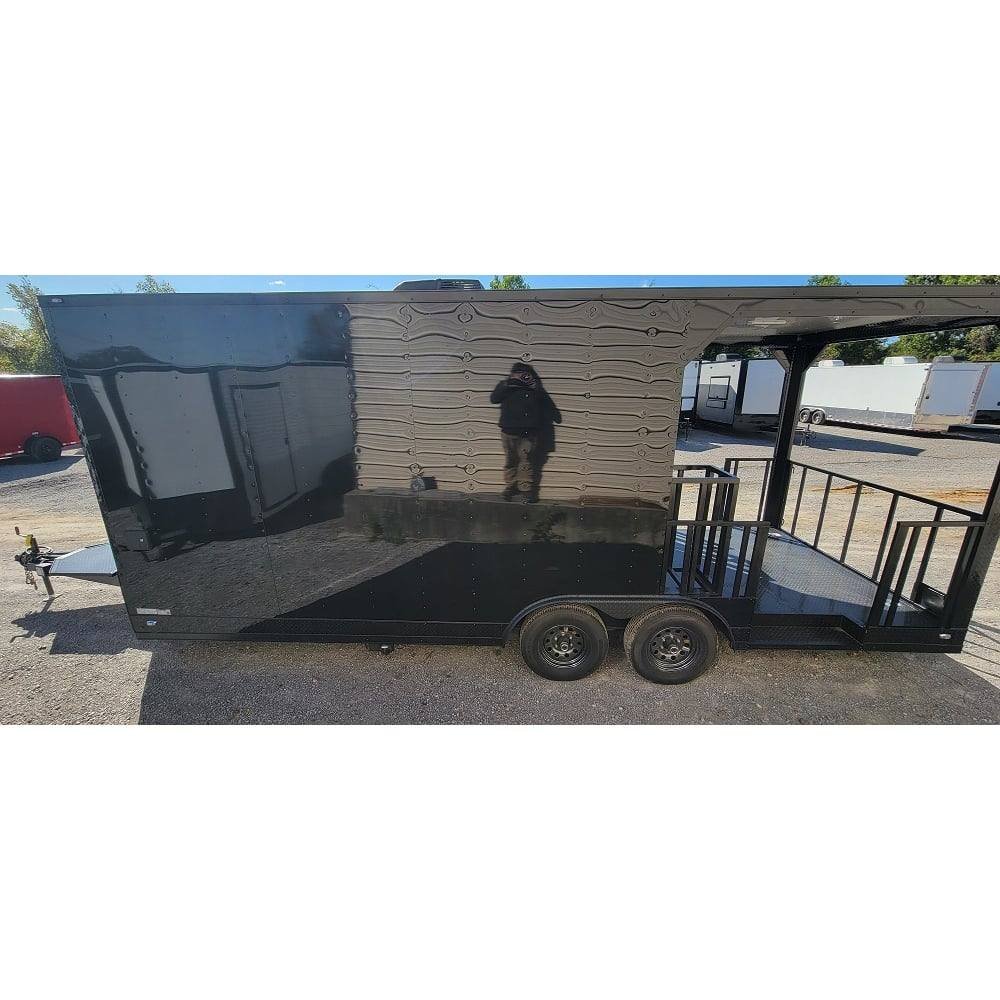 8.5′ X 22′ Black Concession Trailer Food Event Catering BBQ — photo 8