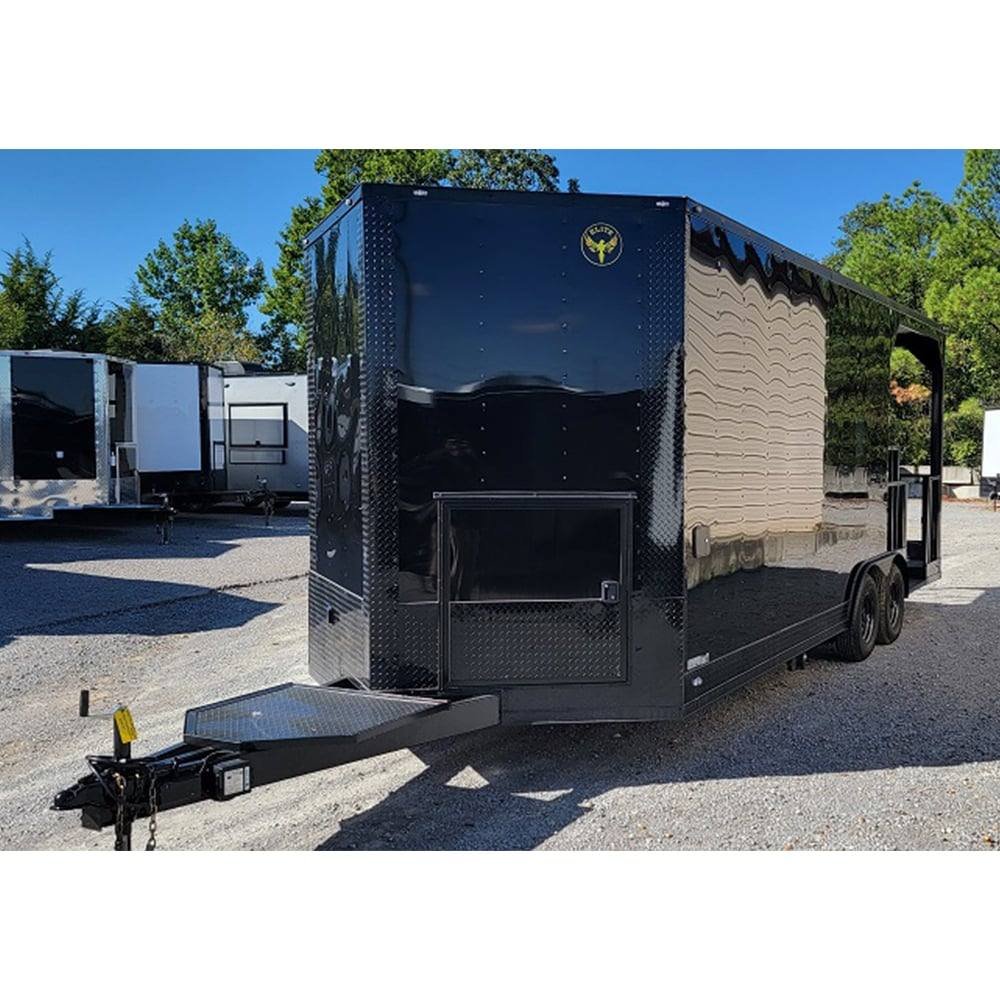 8.5′ X 22′ Black Concession Trailer Food Event Catering BBQ — photo 9