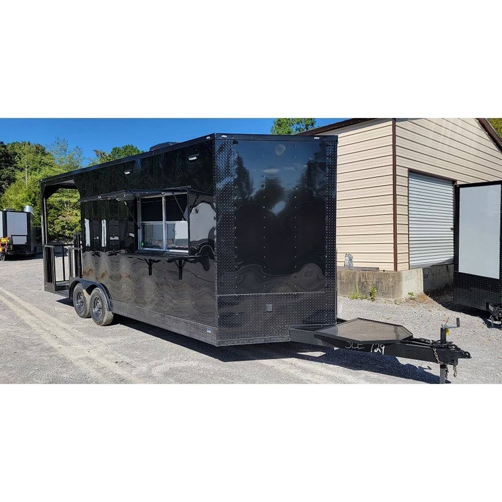 8.5′ X 22′ Black Concession Trailer Food Event Catering BBQ — photo 13