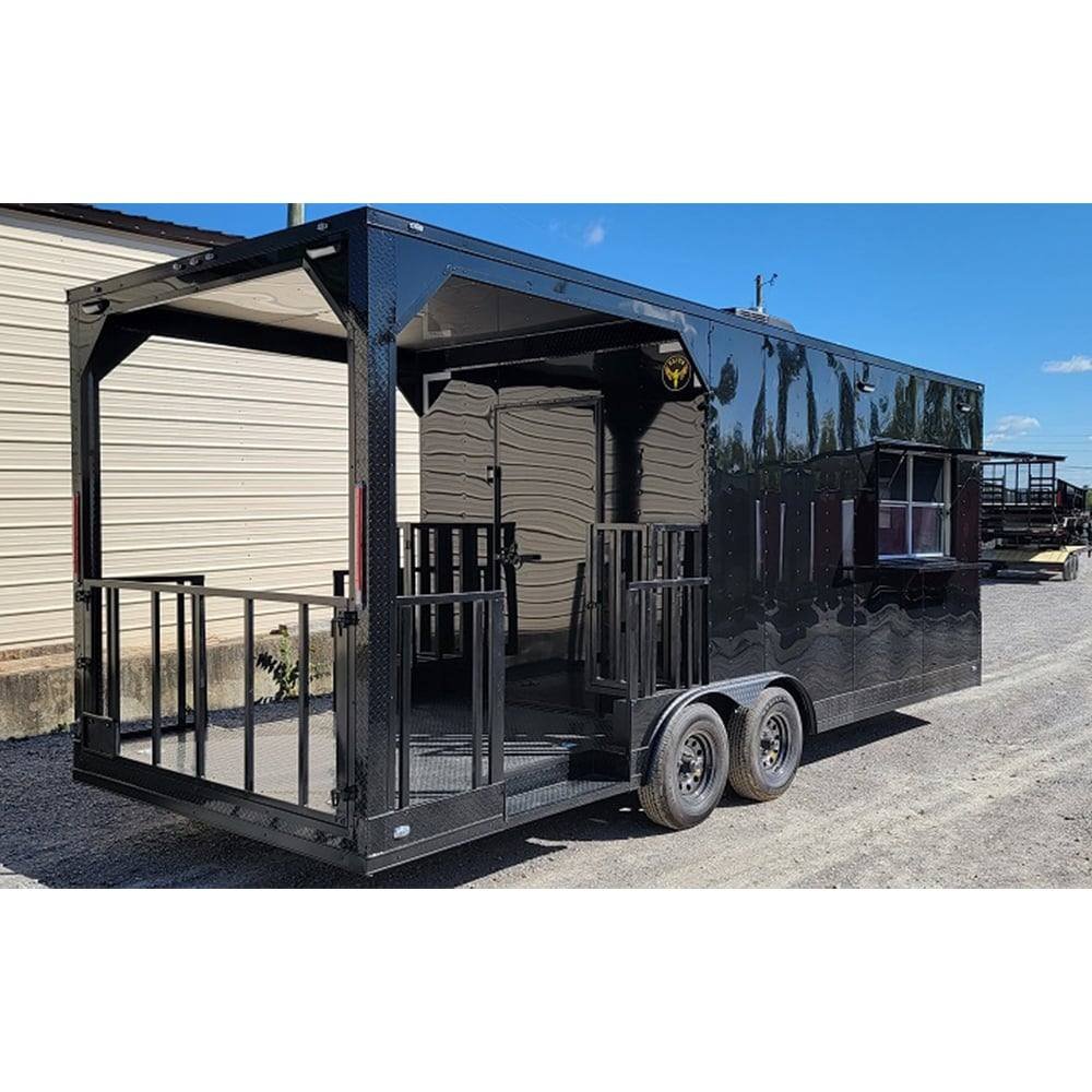 8.5′ X 22′ Black Concession Trailer Food Event Catering BBQ — photo 15