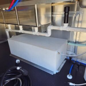 8.5 x 16 white vending trailer with tall 8-foot interior - view 9