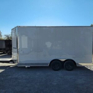 8.5 x 16 white vending trailer with tall 8-foot interior - view 10
