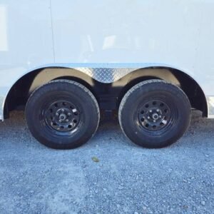 8.5 x 16 white vending trailer with tall 8-foot interior - view 11