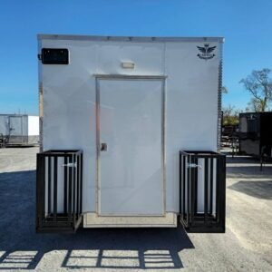 8.5 x 16 white vending trailer with tall 8-foot interior - view 13