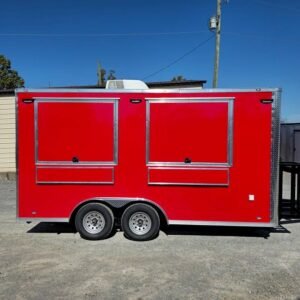 8.5 x 16 kettle corn trailer in red with silver trim - view 9