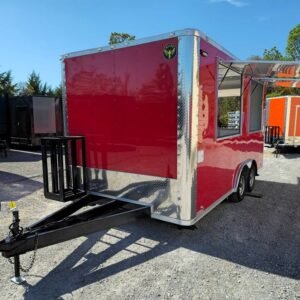 8.5 x 16 kettle corn trailer in red with silver trim - view 11
