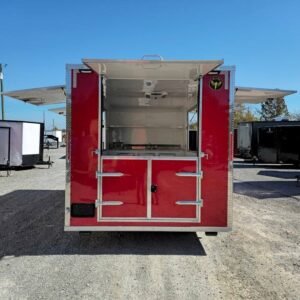 8.5 x 16 kettle corn trailer in red with silver trim - view 14