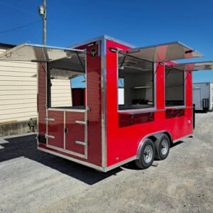 8.5 x 16 kettle corn trailer in red with silver trim - view 15