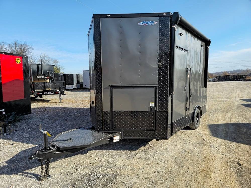8.5′ X 12′ Charcoal Special Effects Enclosed Trailer — photo 2