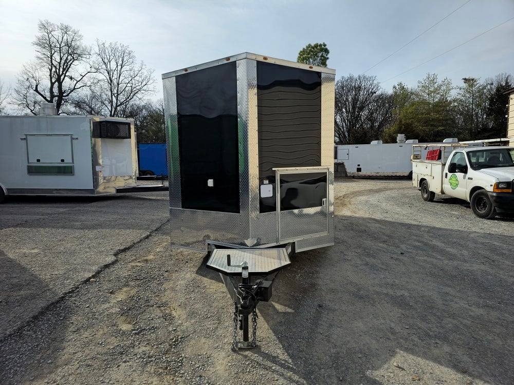 8.5′ X 18′ Elite Black Concession Trailer Food Event Catering — photo 2
