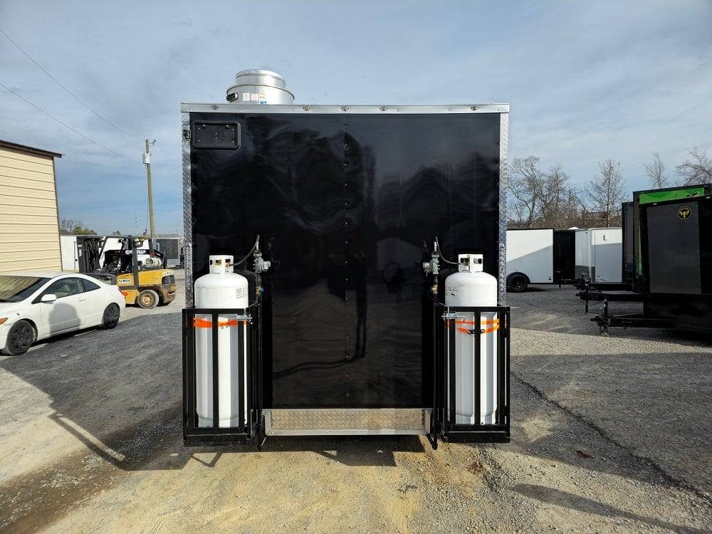 8.5′ X 18′ Elite Black Concession Trailer Food Event Catering — photo 6