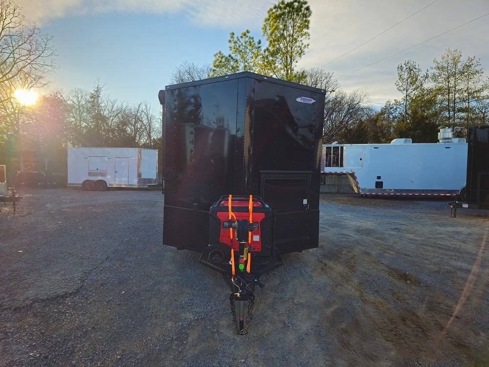 8.5′ X 16′ Black Food Event Catering Concession Trailer — photo 2