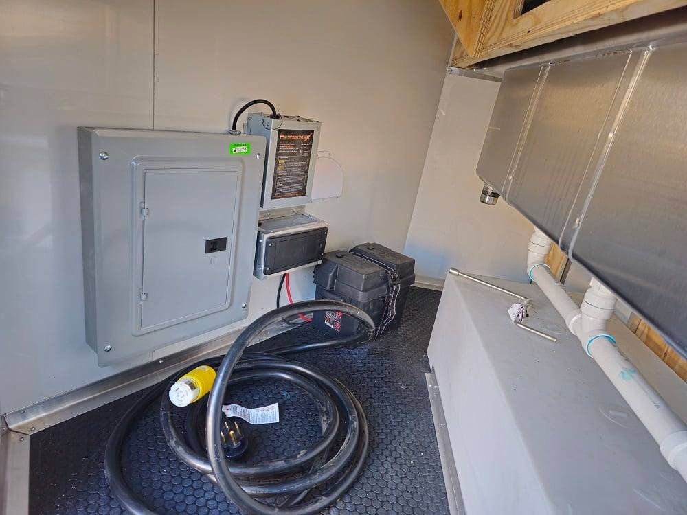 8.5′ X 16′ Black Food Event Catering Concession Trailer — photo 5