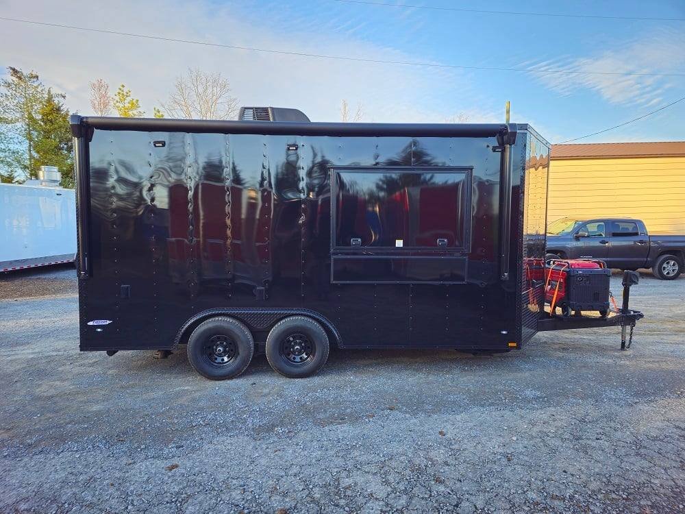 8.5′ X 16′ Black Food Event Catering Concession Trailer — photo 14