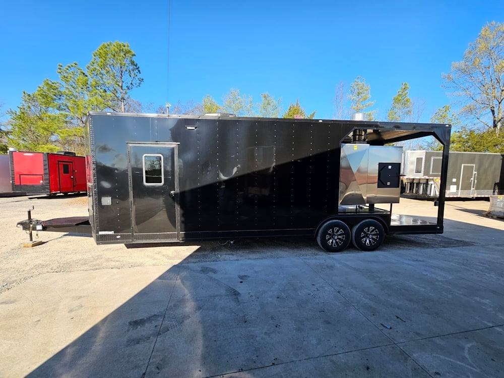Concession Trailer 8.5′ X 26′ Black BBQ Food Event Catering — photo 4