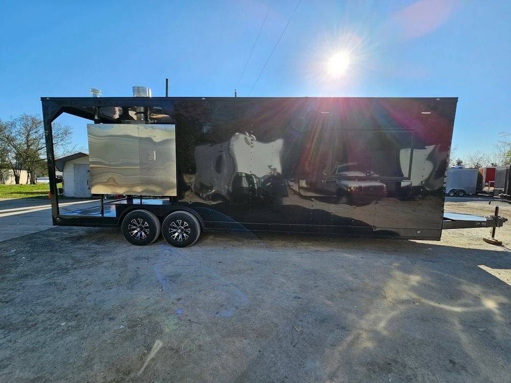 Concession Trailer 8.5′ X 26′ Black BBQ Food Event Catering — photo 8