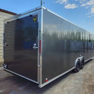 8.5 x 32 Office Trailer charcoal mobile office and cargo unit - view 6