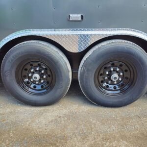 8.5 x 32 Office Trailer charcoal mobile office and cargo unit - view 8