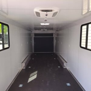 8.5 x 32 Office Trailer charcoal mobile office and cargo unit - view 11