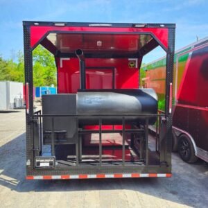 8.5 x 22 Red Smoker Trailer with included 250-gallon patio smoker - view 9