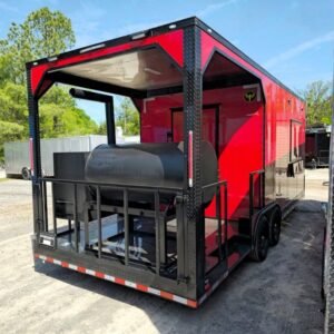 8.5 x 22 Red Smoker Trailer with included 250-gallon patio smoker - view 10