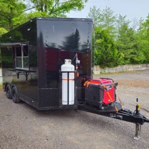 Concession Trailer 8.5 X 13 Black Food Event Catering