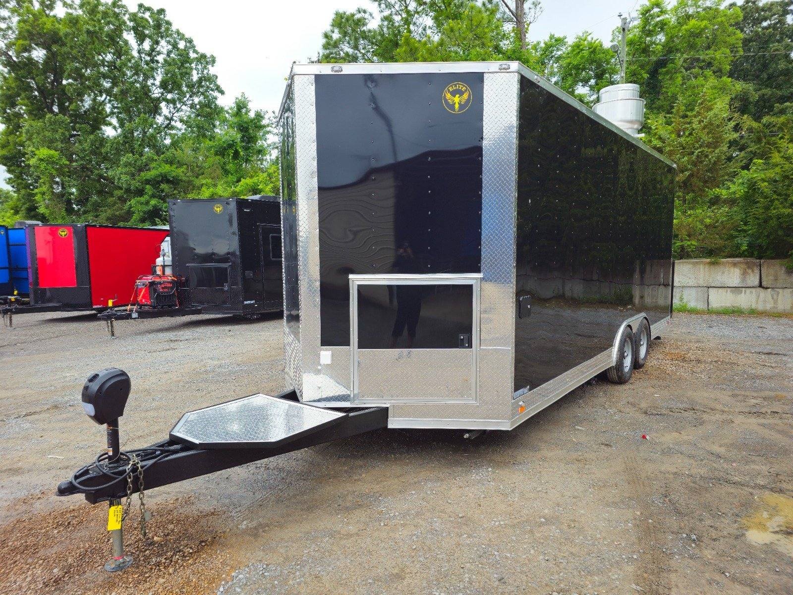 Concession Trailer 8.5′ X 20′ Food Event Catering Black — photo 3