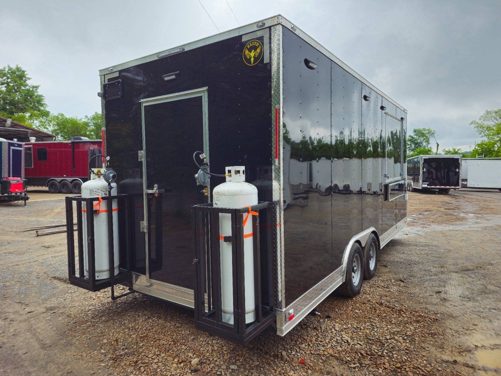 Concession Trailer 8.5′ X 20′ Food Event Catering Black — photo 12