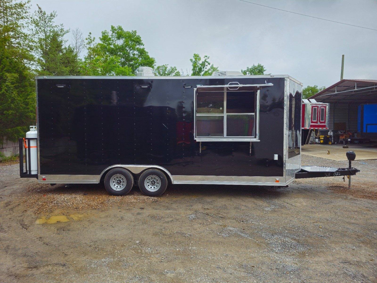 Concession Trailer 8.5′ X 20′ Food Event Catering Black — photo 15