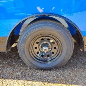 8.5 x 12 cobalt blue trailer with silver trim - view 8