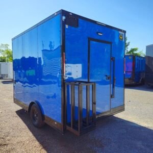 8.5 x 12 cobalt blue trailer with silver trim - view 9