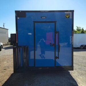 8.5 x 12 cobalt blue trailer with silver trim - view 10