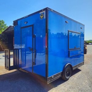 8.5 x 12 cobalt blue trailer with silver trim - view 11