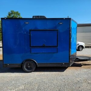 8.5 x 12 cobalt blue trailer with silver trim - view 12
