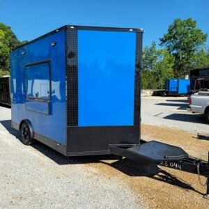 8.5 x 12 cobalt blue trailer with silver trim - view 13