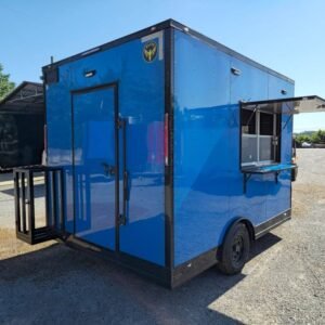 8.5 x 12 cobalt blue trailer with silver trim - view 14