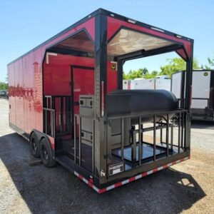 8.5 x 22 Elite Smoker Trailer with included BBQ smoker and porch - view 10