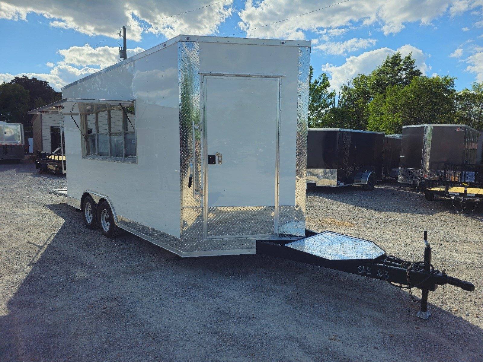 Concession Trailer 8.5′ X 16′ White Merchandising Event Catering — photo 11