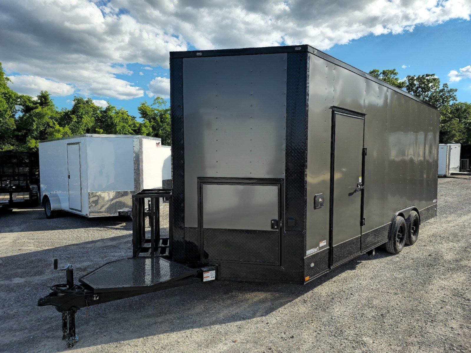 Concession Trailer 8.5′ X 20′ Charcoal Grey Food Event Catering — photo 6