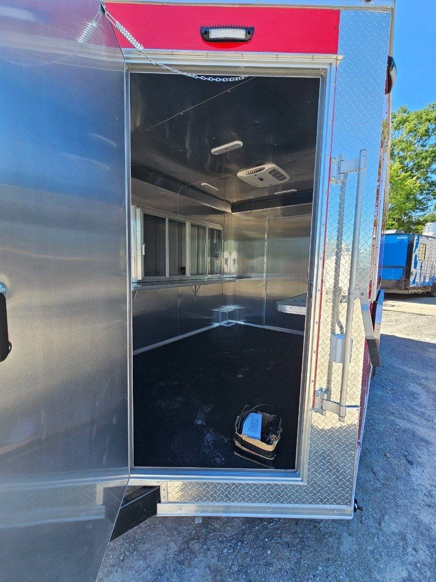 Concession Trailer 8.5′ X 18′ Red Event Ticket Booth — photo 4