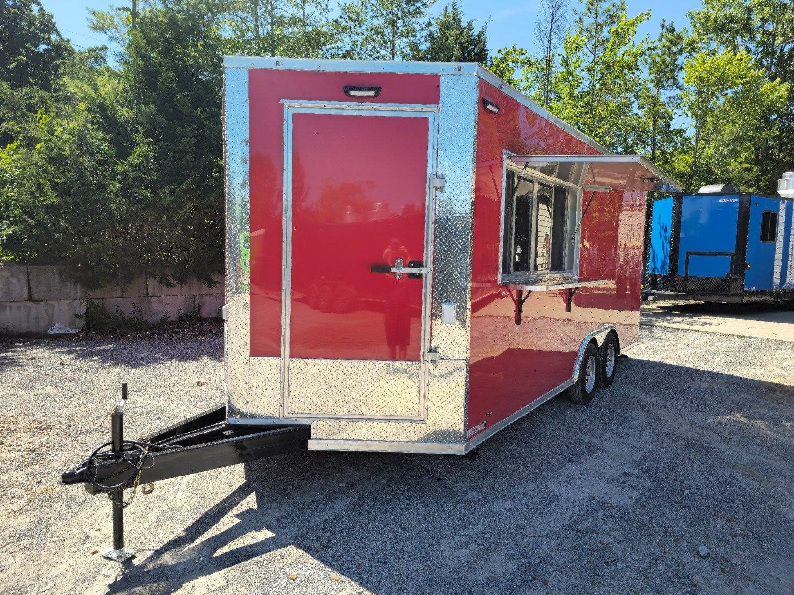 Concession Trailer 8.5′ X 18′ Red Event Ticket Booth — photo 12