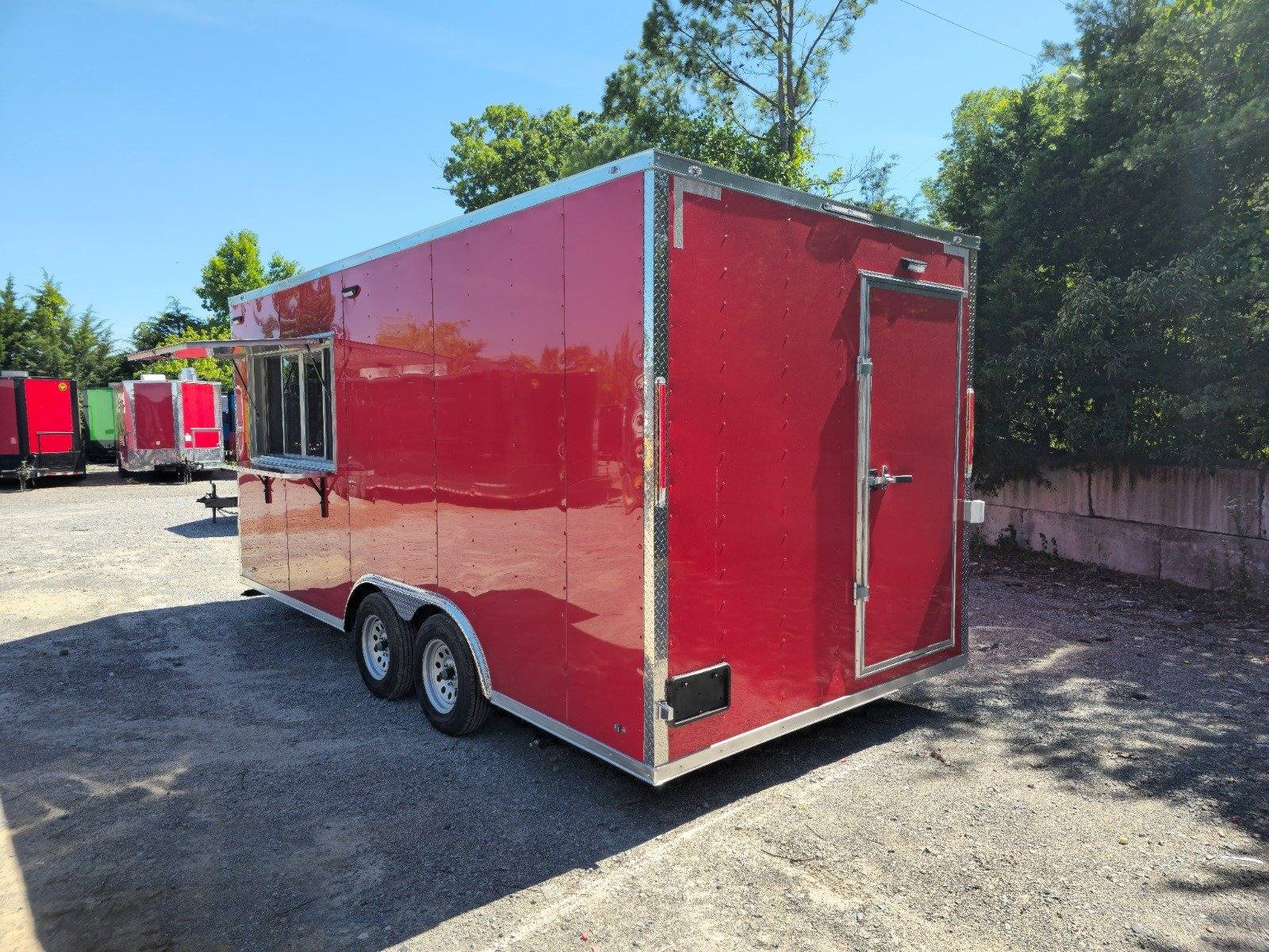 Concession Trailer 8.5′ X 18′ Red Event Ticket Booth — photo 14