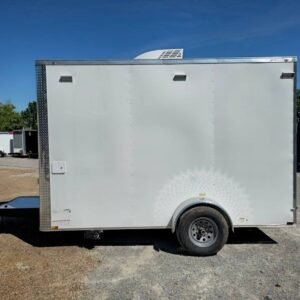 7 x 12 Hot Dog Trailer with stainless prep tables and service window - view 3